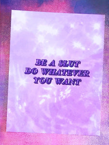 Be a Slut Postcard