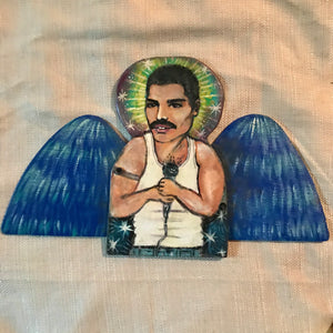 Freddie Mercury Angel Art 9x15”