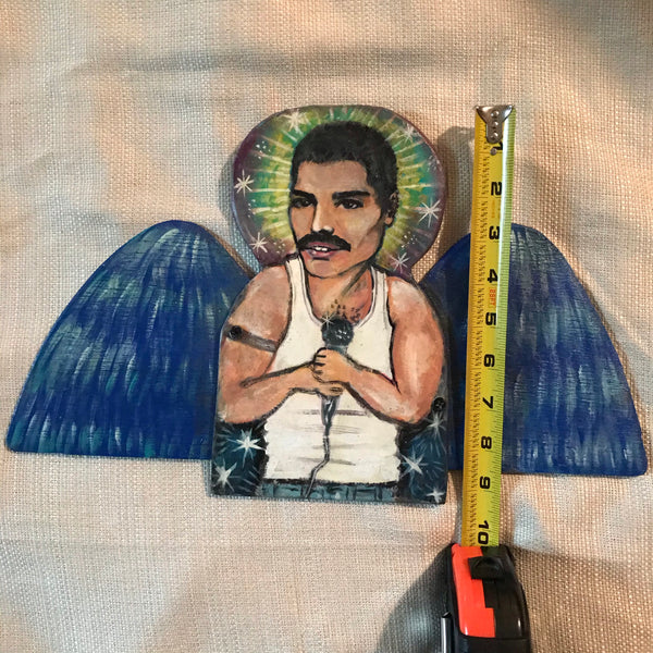 Freddie Mercury Angel Art 9x15”