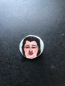 Egg Lady Wooden Pin