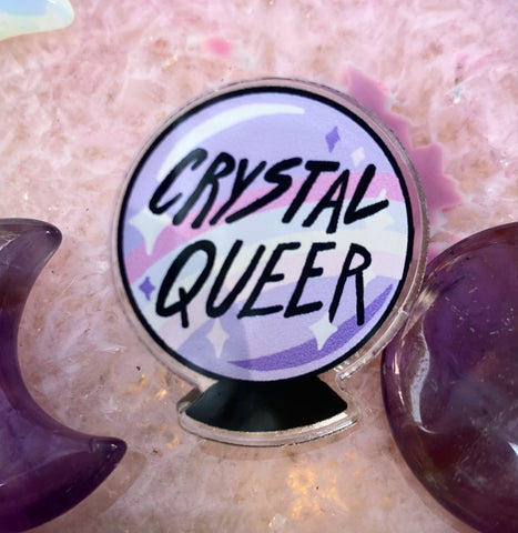 Crystal Queer pins